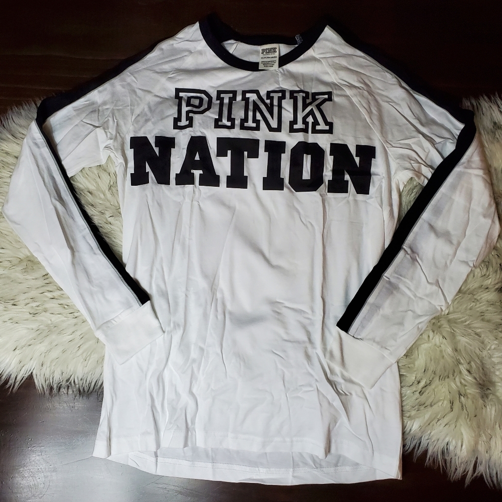 VS PINK Nation Long Sleeve T-Shirt